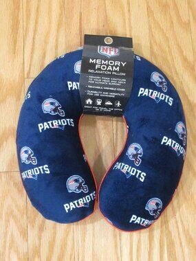 New England Patriots Memory Foam Relaxation Neck Pillow
